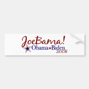 Autocollant De Voiture JoeBama (Obama Biden 2008)