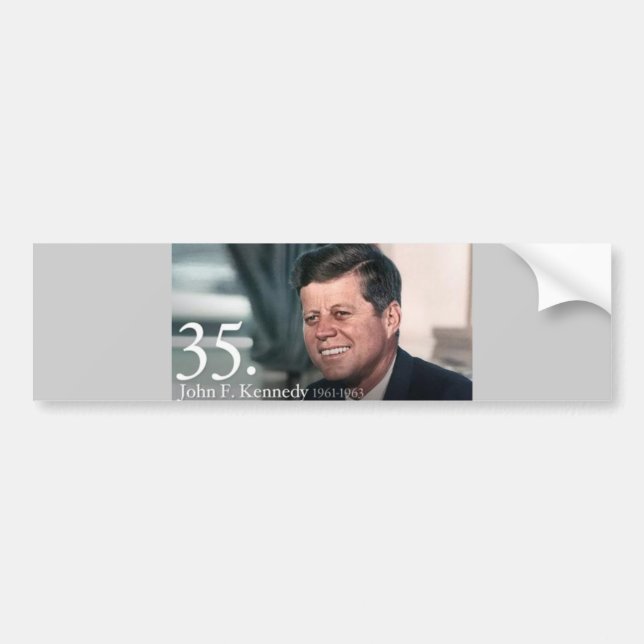 Autocollant De Voiture John F Kennedy (Devant)