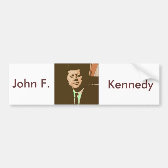 Autocollant De Voiture John F Kennedy (Devant)