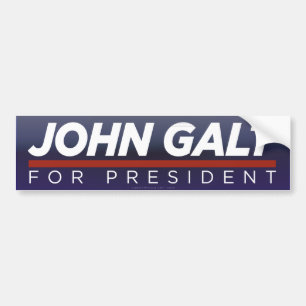 Autocollant De Voiture John Galt pour le Président adhésif pour