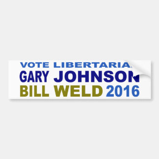 Autocollant De Voiture Johnson-Soudure libertaire 2016 de vote