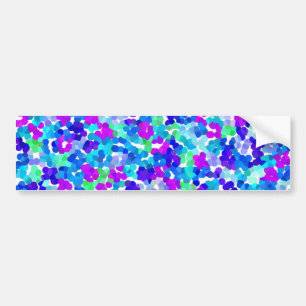 Autocollant De Voiture Joli bleu aqua violet pinkies motif