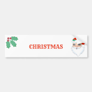Autocollant De Voiture Joli Père Noël de Noël