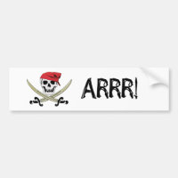Jolly roger Arrr de drapeau de pirate ! Adhésif