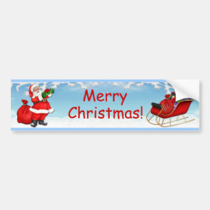 Autocollant De Voiture Jolly Santa Claus