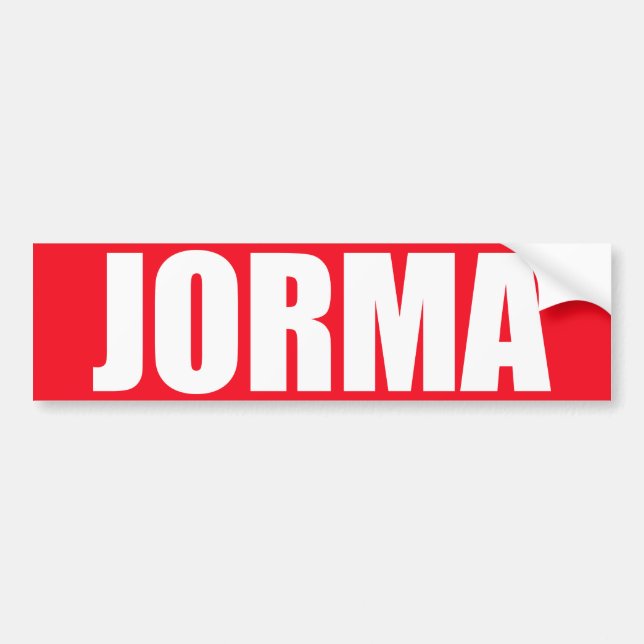 Autocollant De Voiture Jorma (Devant)