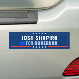 Autocollant De Voiture Josh Shapiro, gouverneur de Pennsylvanie