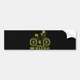 Autocollant De Voiture Journée mondiale du vélo