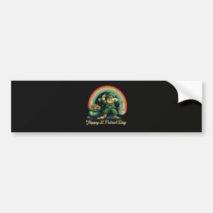 Autocollant De Voiture Joyeuse Saint-Patrick Drôle Leprechaun