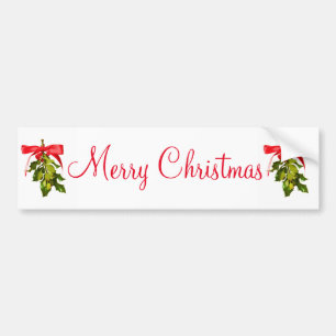 Autocollant De Voiture joyeux mistletoe de noël