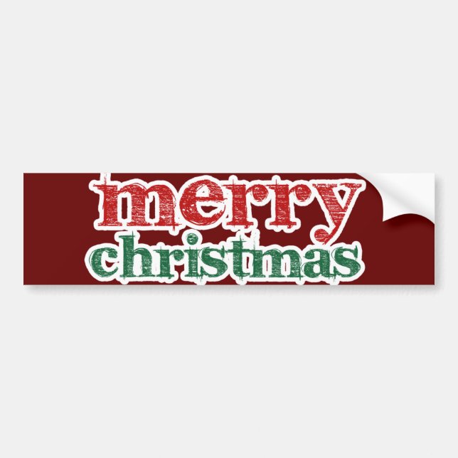Autocollant De Voiture Joyeux Noël (Devant)