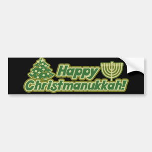 Autocollant De Voiture Joyeux Noël hanoukka Kwanzaa