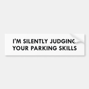Autocollant De Voiture Jugement De Vos Compétences En Parking