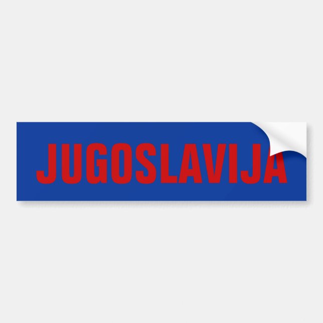 Autocollant De Voiture Jugoslavija (Devant)