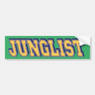 Autocollant De Voiture Junglist Les Amateurs De Musique Jungle