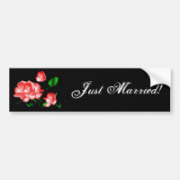 "Juste" adhésif pour pare-chocs marié de rose de