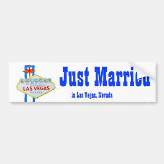 Autocollant De Voiture Juste marié à Las Vegas