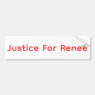 Autocollant De Voiture Justice pour Renee Jeff Hankamer Artjunkhaus Paix
