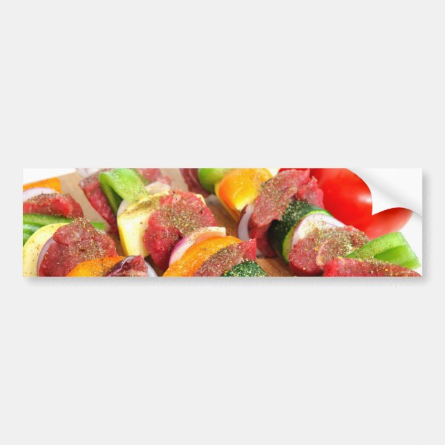 Autocollant De Voiture Kabob de bifteck (Devant)