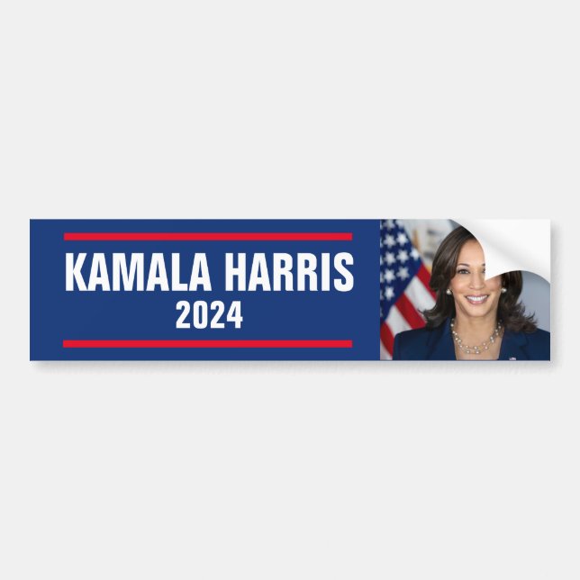 AUTOCOLLANT DE VOITURE KAMALA HARRIS 2024 (Devant)