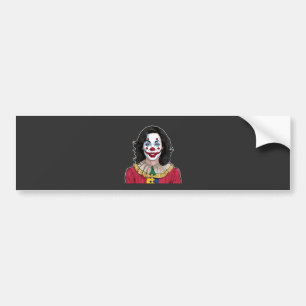 Autocollant De Voiture Kamala Harris Éffrayant Halloween Clown Election 2