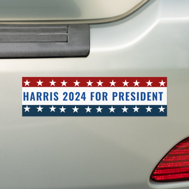 Autocollant De Voiture Kamala Harris Pour Président 2024 (En voiture)