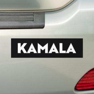 Autocollant De Voiture Kamala, noir et blanc, typographie moderne