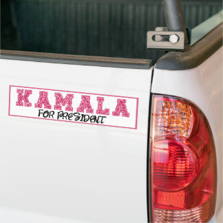 Autocollant De Voiture Kamala pour le président Pink Parties scintillant
