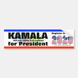 AUTOCOLLANT DE VOITURE KAMALA POUR PRÉSIDENT - 2020 -