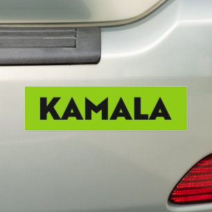 Autocollant De Voiture Kamala typographie moderne et audacieuse noir vert
