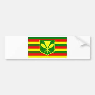 Autocollant De Voiture Kanaka Maoli - drapeau hawaïen indigène