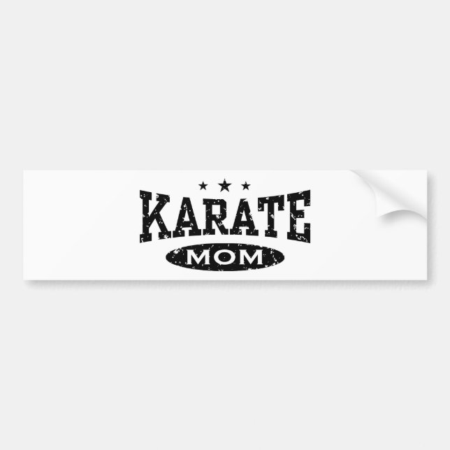 Autocollant De Voiture Karate Maman (Devant)