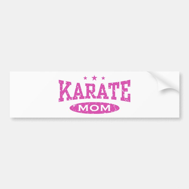 Autocollant De Voiture Karate Maman (Devant)