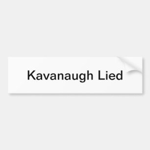 Autocollant De Voiture Kavanaugh s'est trouvé adhésif pour pare-chocs