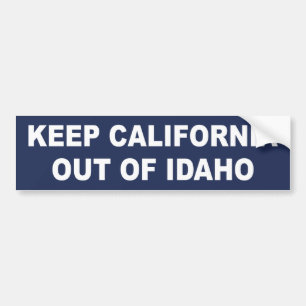 Autocollant De Voiture Keep California Out Of Idaho