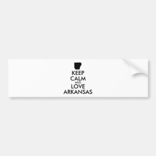 Autocollant De Voiture KEEP CALM et LOVE ARKANSAS