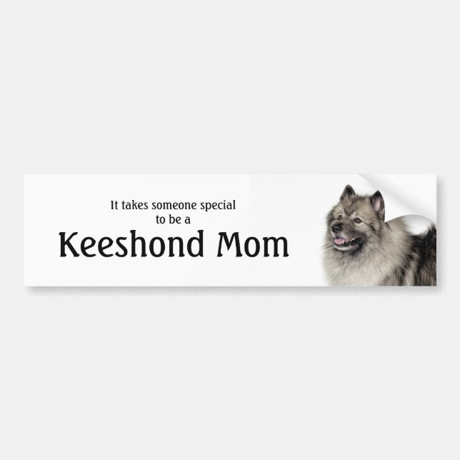 Autocollant De Voiture Keeshond Maman (Devant)