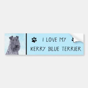 Autocollant De Voiture Kerry Blue Terrier peinture mignonne Chien d'origi