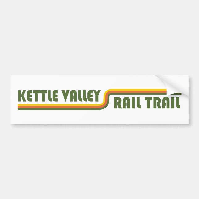 Autocollant De Voiture Kettle Valley Rail Trail Colombie-Britannique (Devant)