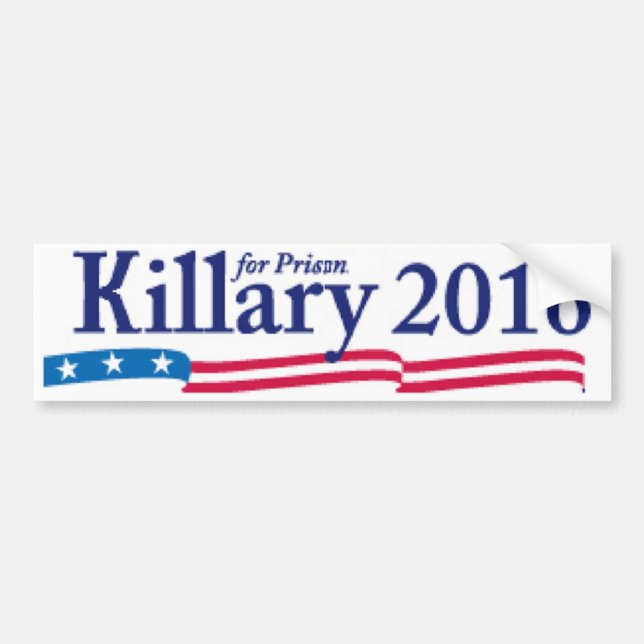 Autocollant De Voiture Killary (Hillary) pour la prison 2016 (Devant)