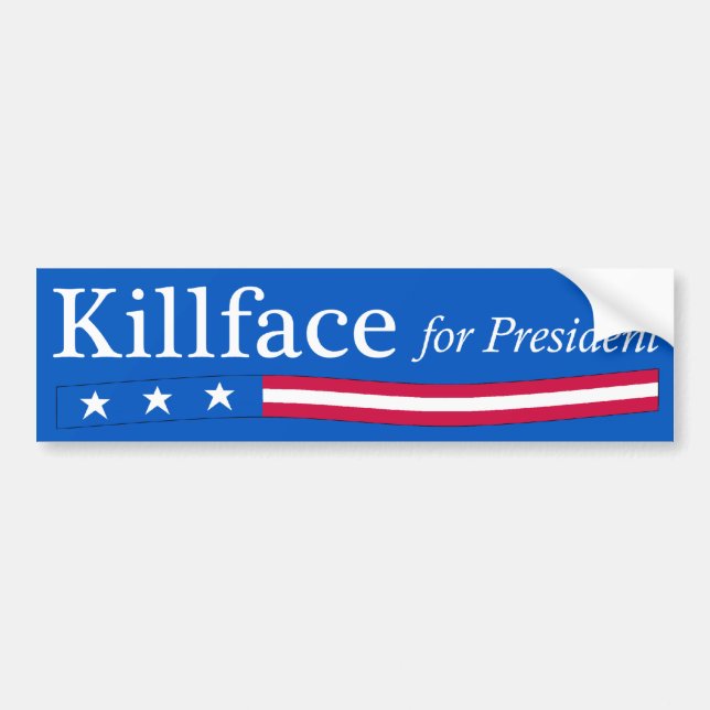 Autocollant De Voiture Killface pour le Président adhésif pour pare-chocs (Devant)