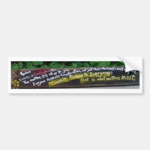 Autocollant De Voiture Kindness pulmper bumper sticker