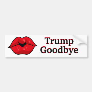 Autocollant De Voiture Kiss Trump Goodbye