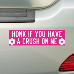 Autocollant De Voiture klaxonnez si vous avez le béguin pour moi