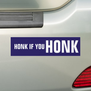 Autocollant De Voiture Klaxonnez Si Vous Klaxonnez