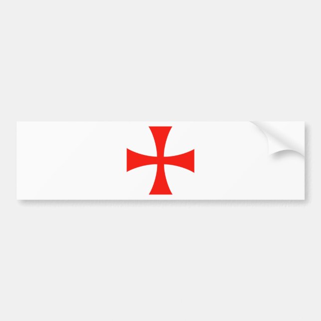 Autocollant De Voiture Knights_Templar_Cross (Devant)