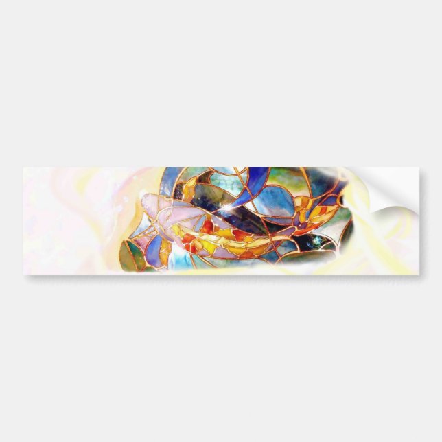 Autocollant De Voiture KOI FISH  Bumper Sticker (Devant)
