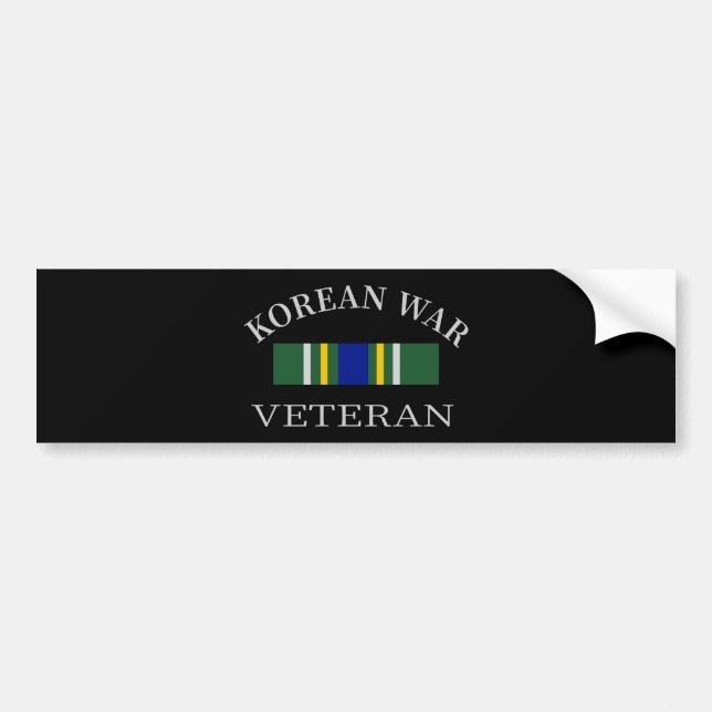 Autocollant De Voiture Korean War Veteran Bumper Sticker (Devant)