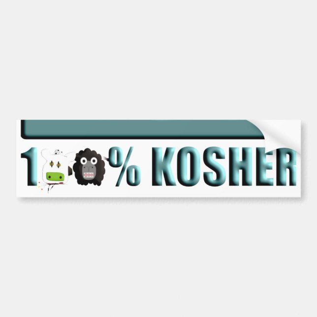 Autocollant De Voiture Kosher (Devant)