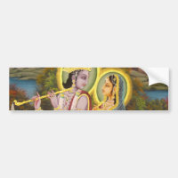 Krishna et Radha sur le lotus